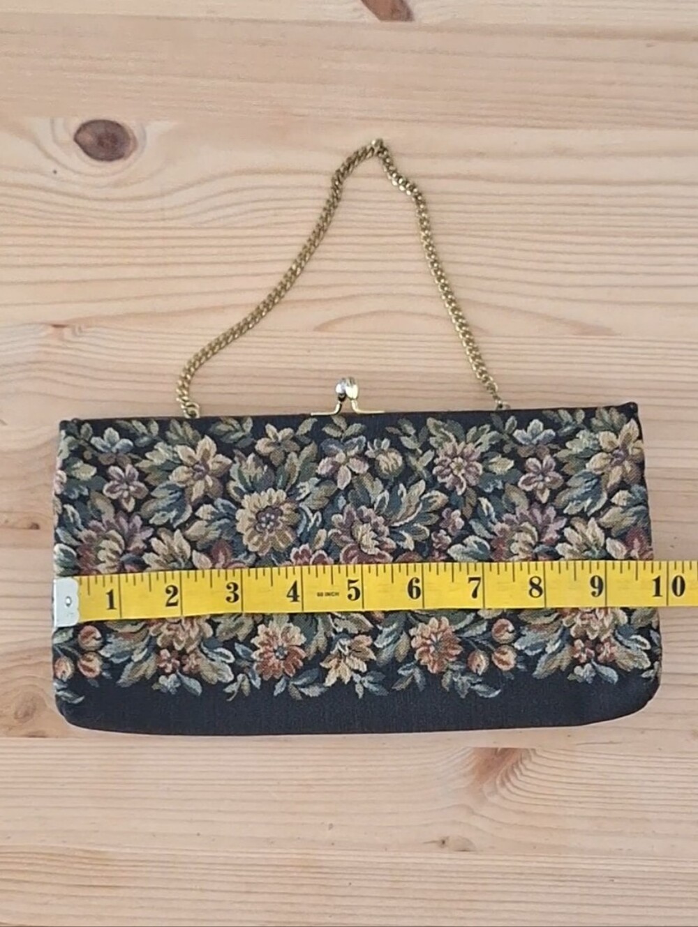 Vintage Harry Levine Floral Tapestry Clutch - Picture 11 of 14